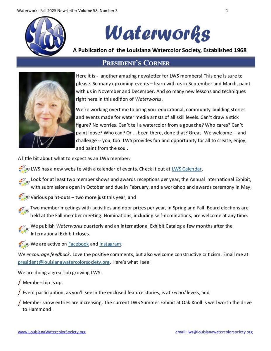 thumbnail of LWS Newsletter Fall 2025