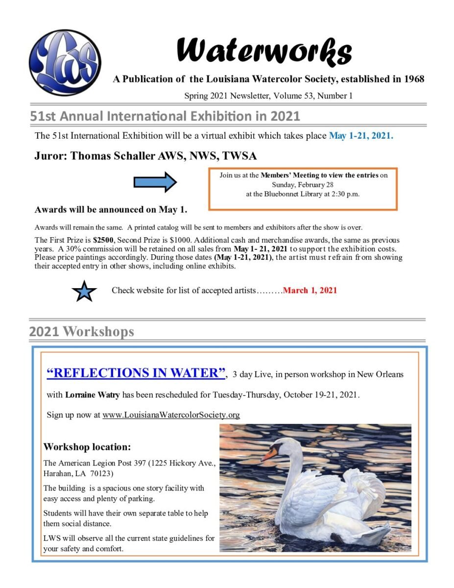 thumbnail of LWS Newsletter Spring 2021