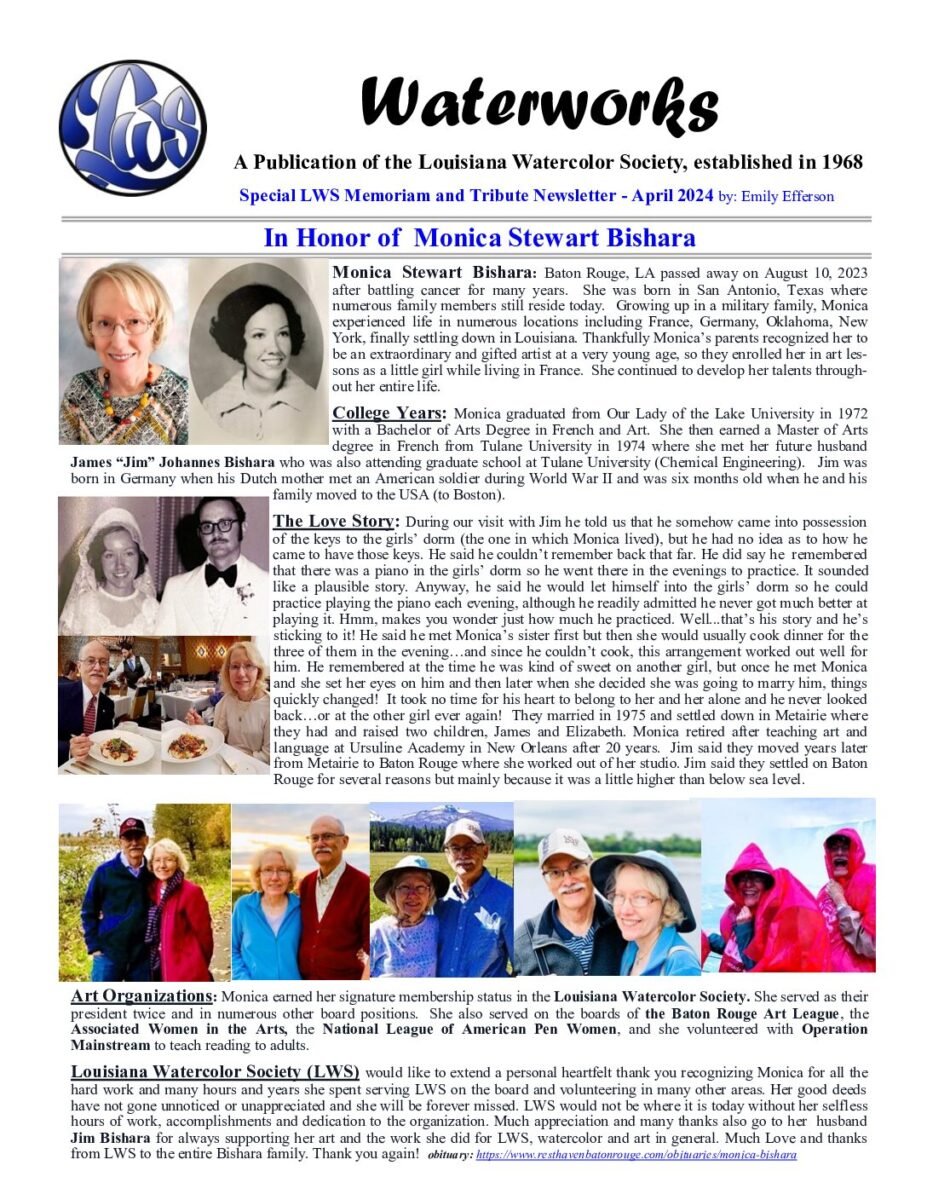 thumbnail of LWS Newsletter 2024 Special Edition Tribute to Monica Bishara