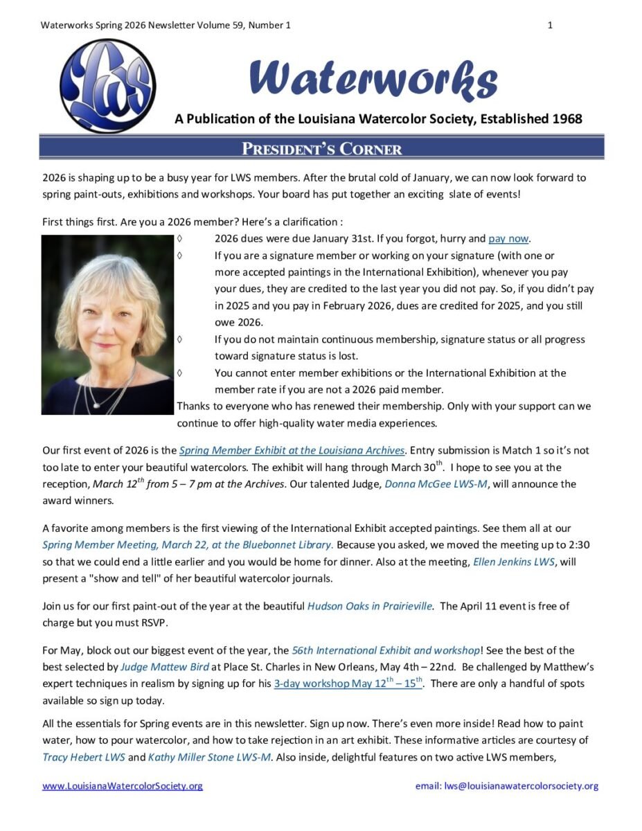 thumbnail of LWS Newsletter Spring 2026