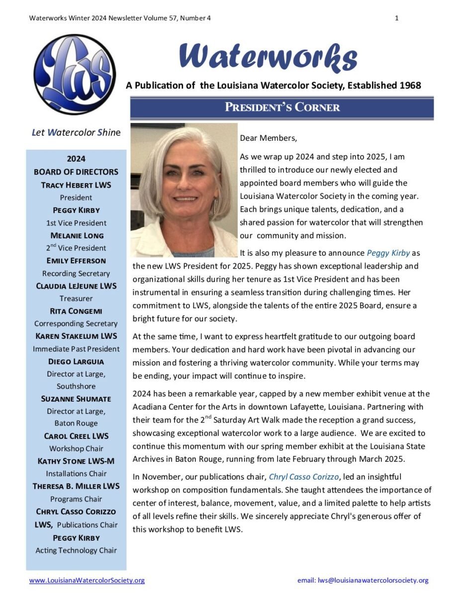 thumbnail of LWS Newsletter Winter 2024