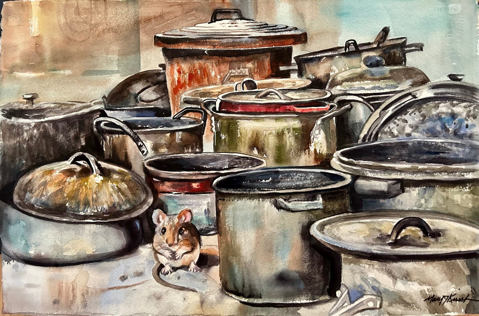 Mary J Kirsch Raku Mouse