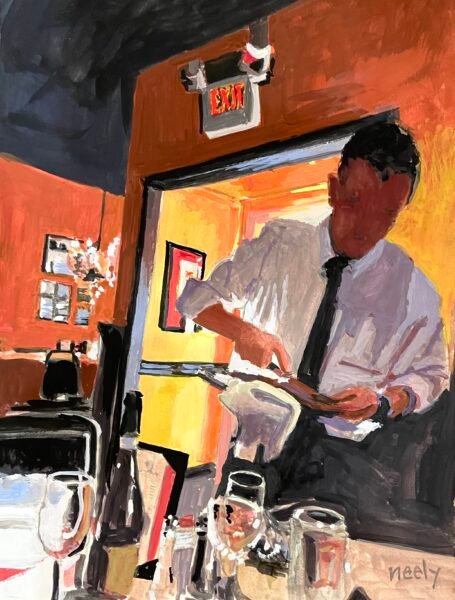 Betsy Neely Venezia Waiter - Gouache workshop 2026